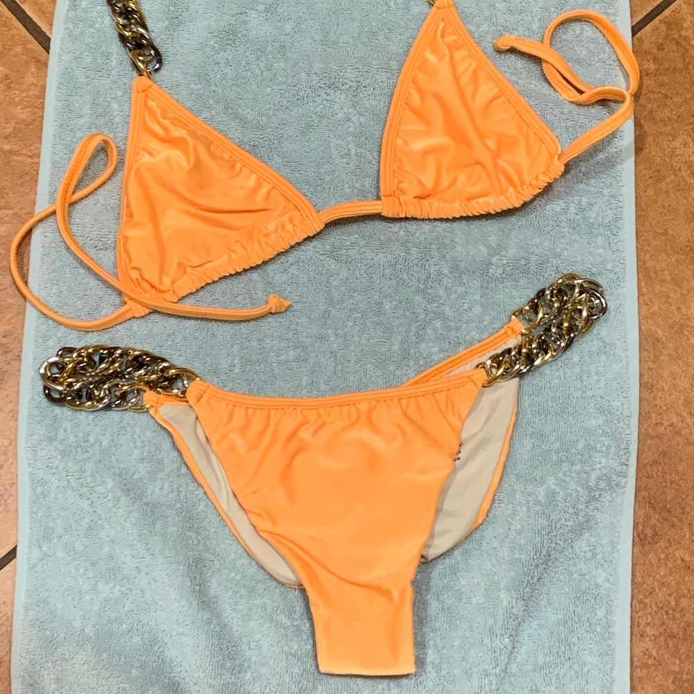 Have Faith Orange Sherbet Bikini